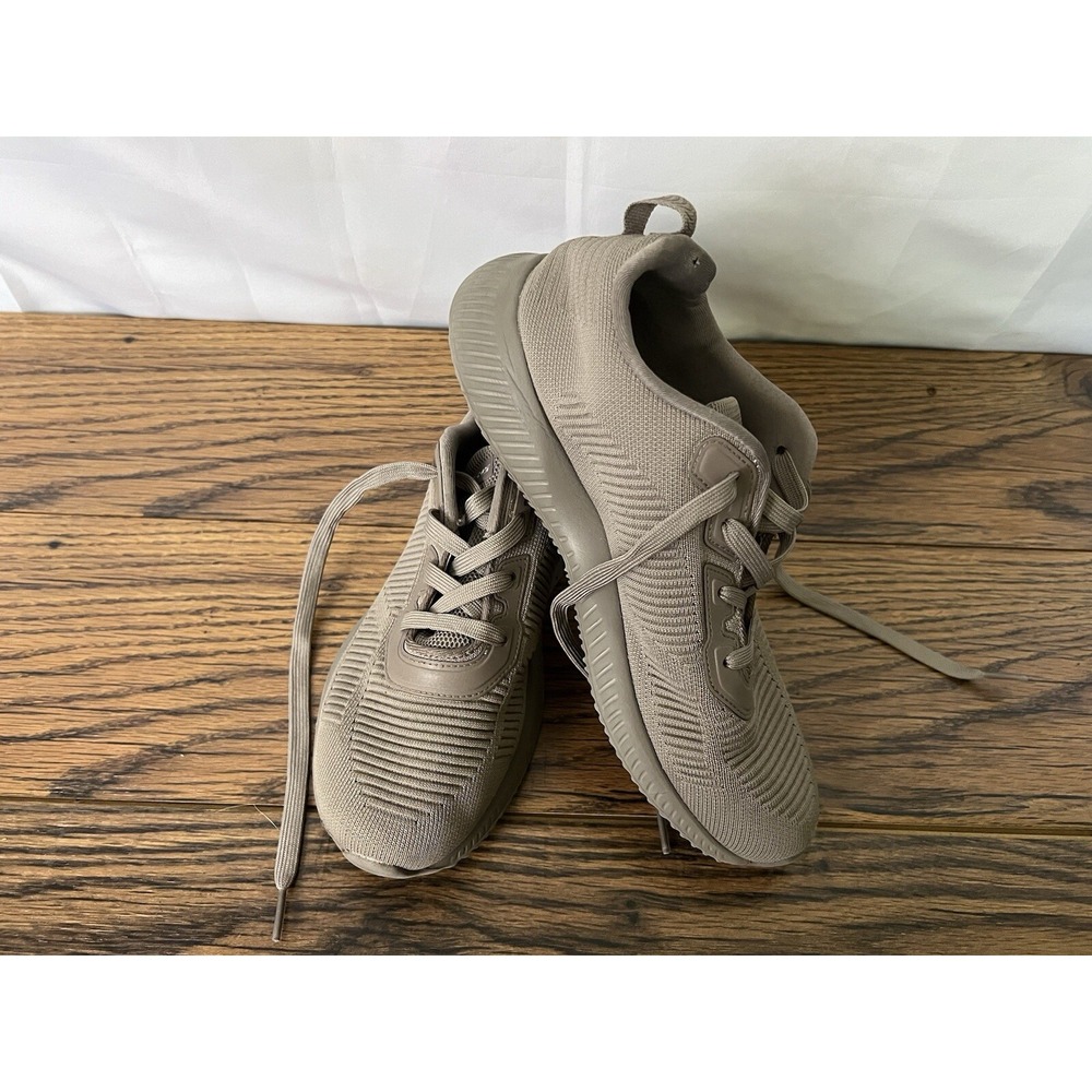 SKECHERS Women's Size 9 Taupe Comfort Sneakers Lightweight Casual Walking Shoe
